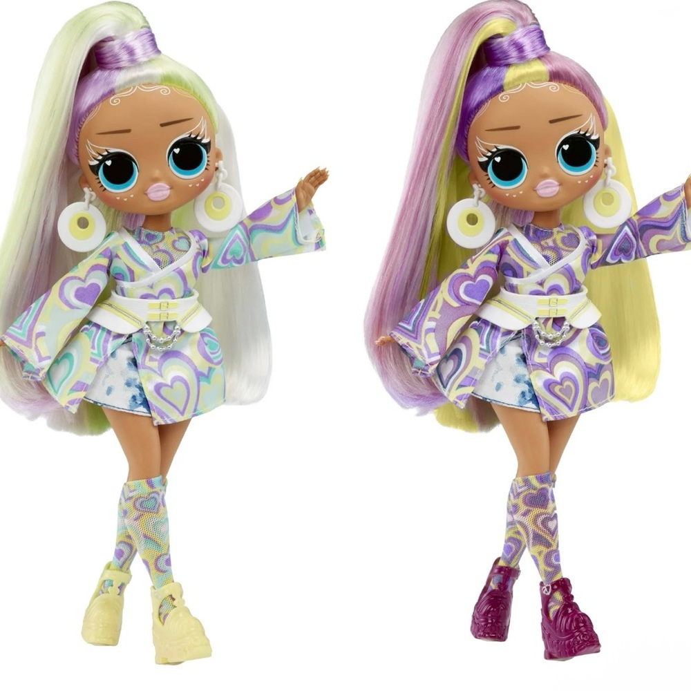 L.O.L. Surprise! Purple and Yellow Dolls with Accessories